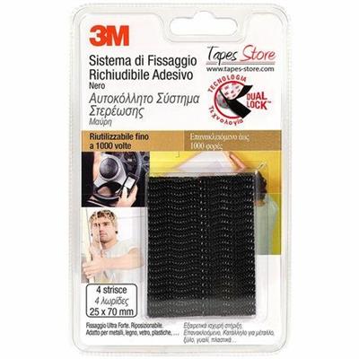 3M DUAL LOCK RF6731 MM.25,4X76,2 NERO CF.PZ.4